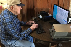 W4XK always makes an annual trip from Chattanooga to Tishomingo State Park for the Mississippi QSO Party.  In the photo Bill runs a pileup on 20 CW (Photo provided by W4XK)