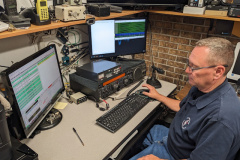 General Daily, KA4VVZ operating FT8 during the George County ARES Group's 2023 Field Day effort.