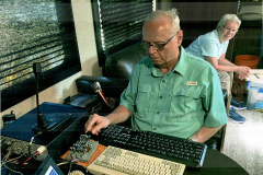 The 2024 Mississippi QSO Party is just ahead on April 6-7. A link to the rules is on this homepage. In the photo K5XU works the pileup on 40 CW while K5KKD supervises in the background.  (photo provided by AK5J)