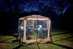 The Magnolia DX Association operated the Mississippi QSO party from Atwood Water Park in very rare Lawrence County.  In the photo N5GD on the left runs the pileups on 40 SSB and K5IJ operates FT8 on the right. (photo provided by WG5GK)